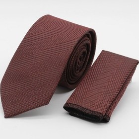 Resim İmza Bordo Desenli 6 Cm Kravat 1090260117 