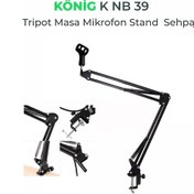 Resim König Tripod Condenser Masa Tipi Mikrofon Sehpası K-Nb 39 