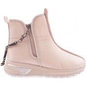 Resim Dgn 685-1-22k Kadin Kalin Taban Fermuar Detayli Silver Taşli Bot 685-1-2252-R0152 Bej 