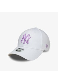 Resim New Era Mlb League Essentials New York Yankees 9forty Kadın Beyaz Şapka 60667398 Beyaz 
