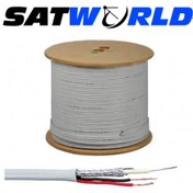 Resim Satworld 500M 0.50x2+1 Cctv Kamera Güvenlik Kablosu Camlook