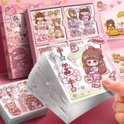 Resim 100 adet Rastgele Sevimli Karikatür Etiket, Kendin Yap Günlük Defter Süsleme İçin, Defter, Bullet Journal, Scrapbook, El Sanatları Albümü, Laptop için Uygun 