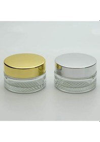 Resim Boş Krem Kavanozu 30 ML 5 Adet Boş Şeffaf Sarı Kapaklı Kutu 