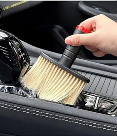 Resim Araç Oto Araba Klima Havalandırma Detaylı Temizlik Fırçası Premium Yumuşak Tüylü Saplı 