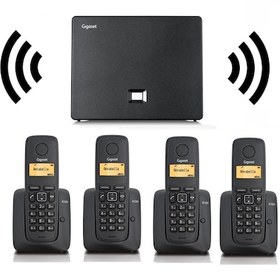 Resim Gigaset 4 Dahili Dect Telsiz Kablosuz Telefon Santrali Beyaz 