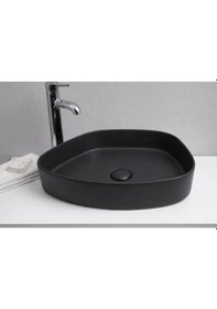 Resim Smanni - Aquarius Trap Tezgah Üstü Lavabo Mat Siyah - Lv1152-202- Siyah 