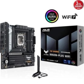 Resim Asus Tuf Gamıng B860M-PLUS Wıfı7 Ddr5 Hdmı-Dp Pcıe 5.0 1851P Matx 