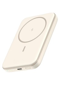 Resim Magsafe Wireleess Kablosuz Powerbank 5000 Mah Taşınabilir Şarj Cihazı, Type-c Girişli Apple Uyumlu iPhone Için 5000 Mah 