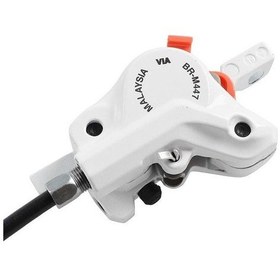 Resim Shimano Bl-m445 Bisiklet Ön Fren Takımı Hidrolik Disk Fren Sol Takım Beyaz Kaliper+balata Dahil 