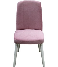 Resim Sandalye Giydirme Model Kayın Torna Retro Ayak Babyface Kumaş Parlak Beyaz Papel 4adet El Yapım 