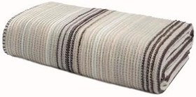 Resim Pamuklu 4 Mevsim Çift Kişilik Battaniye, 180x220 cm,%70 Pamuk%30 Polyester (kahve) 