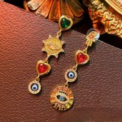 Resim Kadınlar İçin Saray Tarzı Vintage Şık Takı Moda Lüks Bohem Plaj Tatil Parti Günlük Küpe Hediye Kız Arkadaş Karısı Gün Tatil Hediyesi 