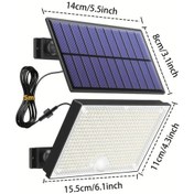 Resim Motion003 1 Bilgisayar 400 Led Güneş Enerjili Hareket Sensörlü Dış Mekan Güvenlik Lambas 