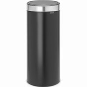 Resim Brabantia Çöp Kutusu 30 litre Touch Bın New Krom Çerçeveli Mat Siyah115448 