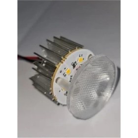 Resim Daders Home 10'lu Paket Dekoratif Yuvarlak Tente Içi(Kasasız) LED Armatür 24V Beyaz Işık 6500K 