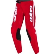 Resim Alpinestars Fluid Apex Kros Motosiklet Pantolonu Kırmızı Beyaz 