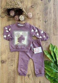 Resim Prety Mickey Kız Bebek Takım Lila 