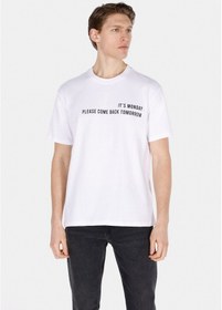 Resim Colin's Colins Comfort Fit Yuvarlak Yaka Düz Erkek Beyaz Kısa Kol Tişört Cl1073786 Q1.v1 Wht Beyaz 