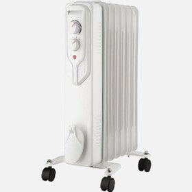 Resim Voltomat Termostatlı 1500 W 7 Dilim Yağlı Radyatör Beyaz 