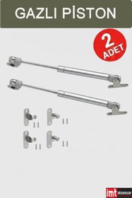 Resim İMT AKSESUAR (2 Adet)Dolap Amortisörü Gazlı Piston Kapak Hidroliği 100N - Mobilya Makasları - 