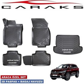 Resim Renault Koleos 3D Havuzlu Paspas+Bagaj Havuzu 2016 Sonrası N11.5028 