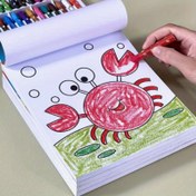 Resim Hayvan ve Doğa Temalı 160 Sayfalık Çocuk Boyama & Çizim Kitabı - Toksik Olmayan Güvenli Kağıt, Mavi Kapaklı Sanat Malzemeleri - 3-8 Yaş Arası Çocuklar İçin Yaratıcı Doğum Günü Hediyesi, Küçük Çocuklar için Boyama 