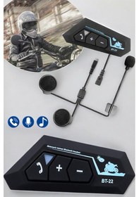 Resim Kask Kulaklık Bluetooth Motosiklet Kulaklık Intercom Su Geçirmez 