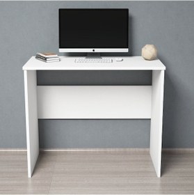 Resim Beyaz Çalışma Masası Beyaz 