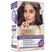 Resim Loreal Paris Excellence Saç Boyası Cool Creme 5.11 Ekstra Küllü Açık Kahve 