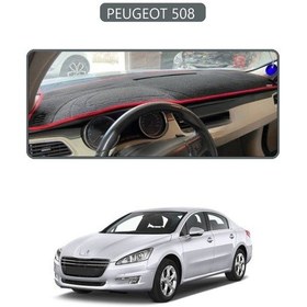 Resim Peugeot 508 Torpido Koruma Halısı Gri Kenar 