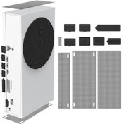 Resim Fosenze Xbox Series S İçin Toz Filtre Seti - 4lü Ağızlı Filtre + 8lü Silikon Tıkanıklık Kiti, Usb/hdmı Portlarını Korur, Isı Dağıtımı Sağlar 