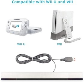 Resim 2 in-1 Wii AV Kompozit Ses Video Kablosu Kablolu Kızılötesi Ray Sensör Çubuğu Nintendo Wii ve Wii U ile Uyumlu 
