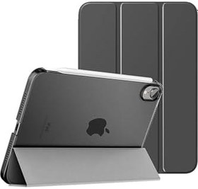 Resim Fogy Ipad Air 5.Nesil 10.9" 2022 ile Uyumlu Kılıf Kapaklı Ince Arkası Şeffaf Mat Uyku Modlu, Siyah 