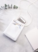 Resim DK LEATHER Kadın Beyaz Küçük Cepli Omuz Askılı Çapraz Kadın Çantası, Minimal Telefon Çantası 