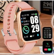 Resim Cloud011 Eytlptoc 2025 Spor Saati Altın Kasa Pembe Kayış, Çoklu Spor Modu, Kablosuz Arama Diğer 