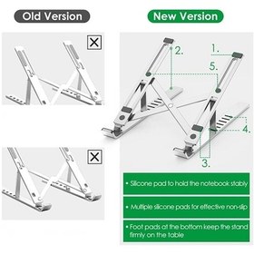 Resim Alüminyum Katlanabilir Ayarlı Dizüstü Laptop Notebook Standı 