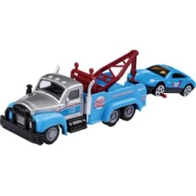 Resim Can-Em Oyuncak Kayar Römorklu Çekici ve Alaşım Oyuncak Araba 