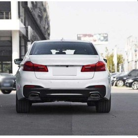 Resim Bmw G30 5.40 Arka Tampon Difüzörü Ve Egzoz Seti 2017+ 