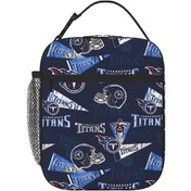 Resim Nfl Futbol Takımı Logolu Öğle Yemeği Çantası, Yalıtımlı Öğle Yemeği Kutusu Yeniden Kullanılabilir Soğutucu Çanta Termal Bento Tote Siyah Çok Renkli 