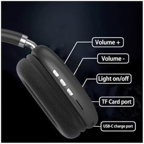 Resim Zipax Xiaomi Redmi 8, 8A, 9, K20, K30 Pro ile Uyumlu Kafaüstü Bluetooth Kulaklık, Siyah 
