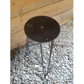 Resim Abronya Bar Sandalyesi Metal Ahşaplı Tasarım Sandalye Tabure Modelleri 1 Adet 