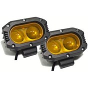 Resim Tongdashop 2 Adet Sarı Led Araç Farı Motosiklet Kamyon Jeep Atv Suv Traktör Tekne 