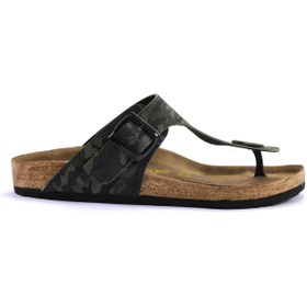 Resim Slazenger LUKE Erkek Parmak Arası Haki Kamuflaj Terlik 