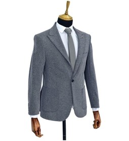 Resim Erkek Tek Spor Ceket Çift Yırtmaçlı Bgl-st03983 Lacivert 