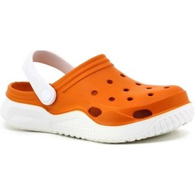 Resim Monapicco Stella Sabo Doktor Ve Hemşire Terliği Kalın Taban Ortapedik Kadın Terlik Turuncu 