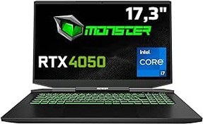 Resim Monster Abra A7 V14.6.6 Intel Core i7 13700H 8 GB RAM 500 GB SSD 6 GB RTX 4050 FreeDos 17,3" FHD 144 Hz Oyun Bilgisayarı 