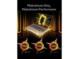 Resim Game Garaj Slayer R9T-5050 C1 Amd Ryzen 9 7845HX 32GB Ram 1tb SSD RTX5050 16" 180Hz Qhd+ IPS Freedos Gaming Laptop 