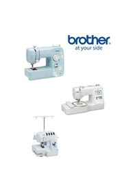 Resim Brother JK17B - Innov-is M330E - 2504D 4 Dikiş Nakış Ve Overlock Makinesi 3'lü Set 