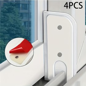 Resim 4 adet Pencere Hava Sızdırmazlık Mühür Kiti, Plastik Yalıtım Kaydırılabilir Pencereler ve Kapılar için, Rüzgar Geçirmez Sızdırmazlık Seti 