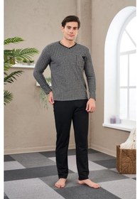 Resim Pjs 23710 Erkek Jakarlı Pijama Takım 001 